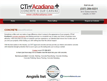Tablet Screenshot of ctiofacadiana.com
